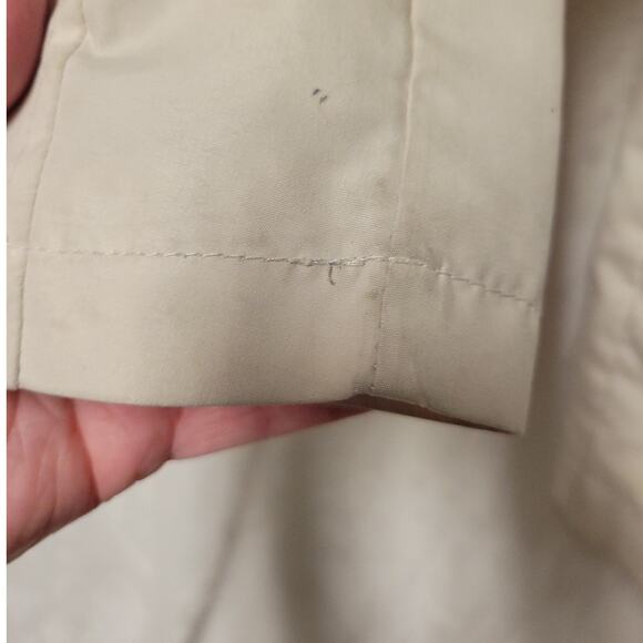 London Fog Girl's Jacket Hood Button Up Lightweight Trench Size L/6X - Picture 7 of 8